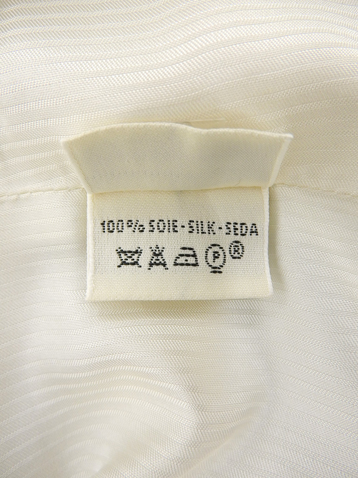Silk Multi-motif Vest #40 Light Beige/Multi-color