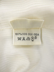 Silk Multi-motif Vest #40 Light Beige/Multi-color