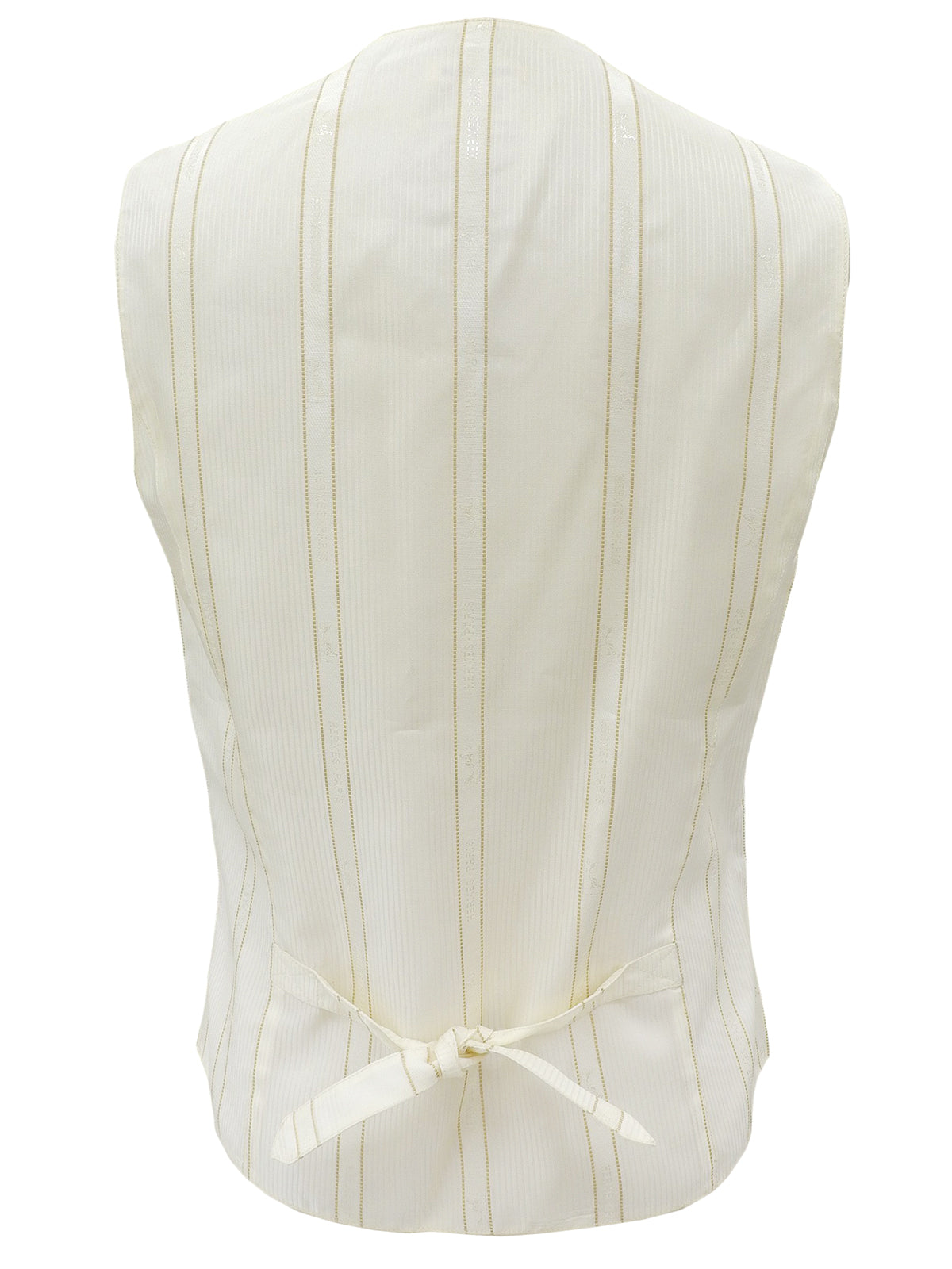 Silk Multi-motif Vest #40 Light Beige/Multi-color
