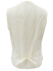 Silk Multi-motif Vest #40 Light Beige/Multi-color