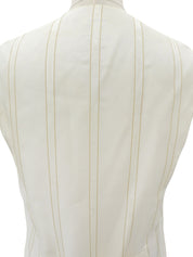 Silk Multi-motif Vest #40 Light Beige/Multi-color