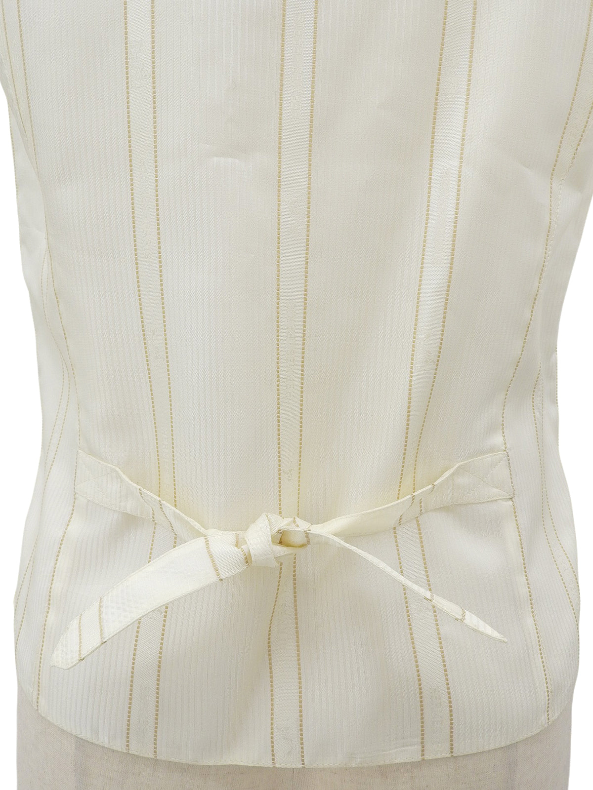 Silk Multi-motif Vest #40 Light Beige/Multi-color