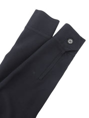 Wool logo button long-sleeve shirt #38 Navy