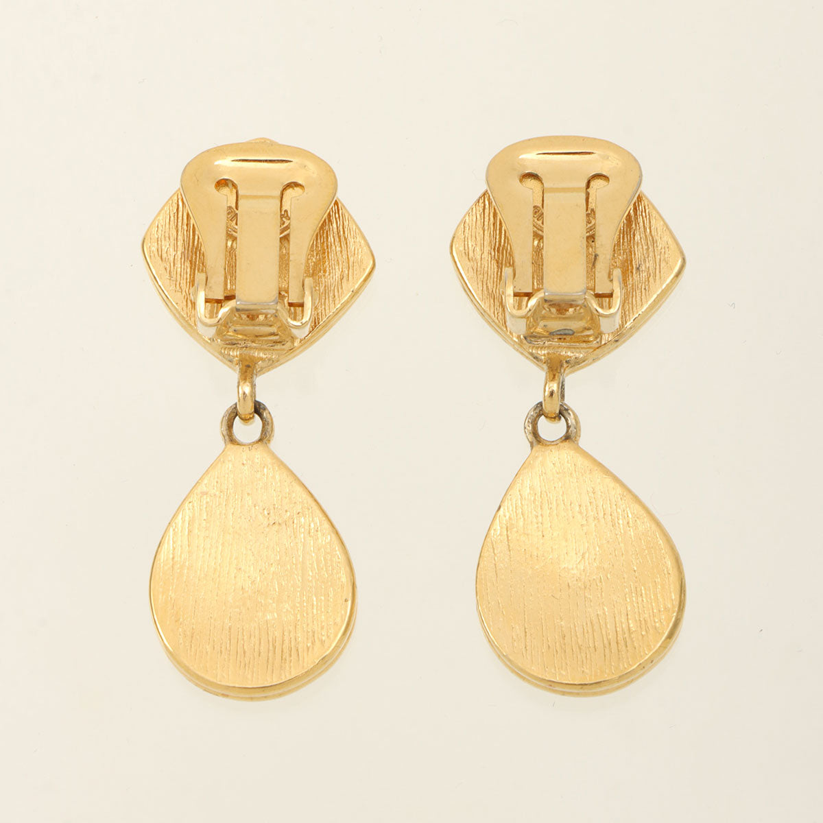 Drop Swing Earrings, Black/Gold