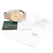 1985 Datejust 36mm 16013 Automatic Champagne Tapestry