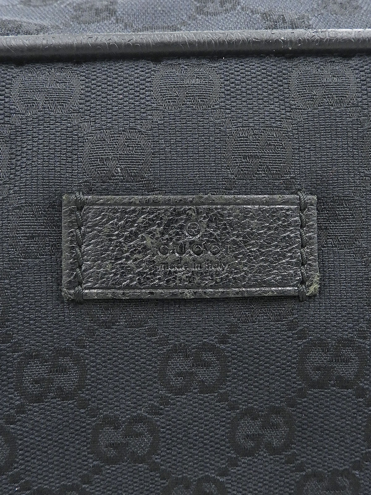 Canvas GG Pattern Tote Bag Navy