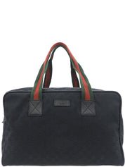 Canvas GG Pattern Tote Bag Navy