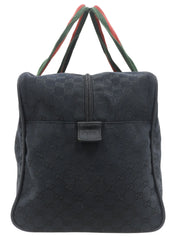Canvas GG Pattern Tote Bag Navy