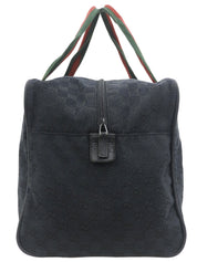 Canvas GG Pattern Tote Bag Navy