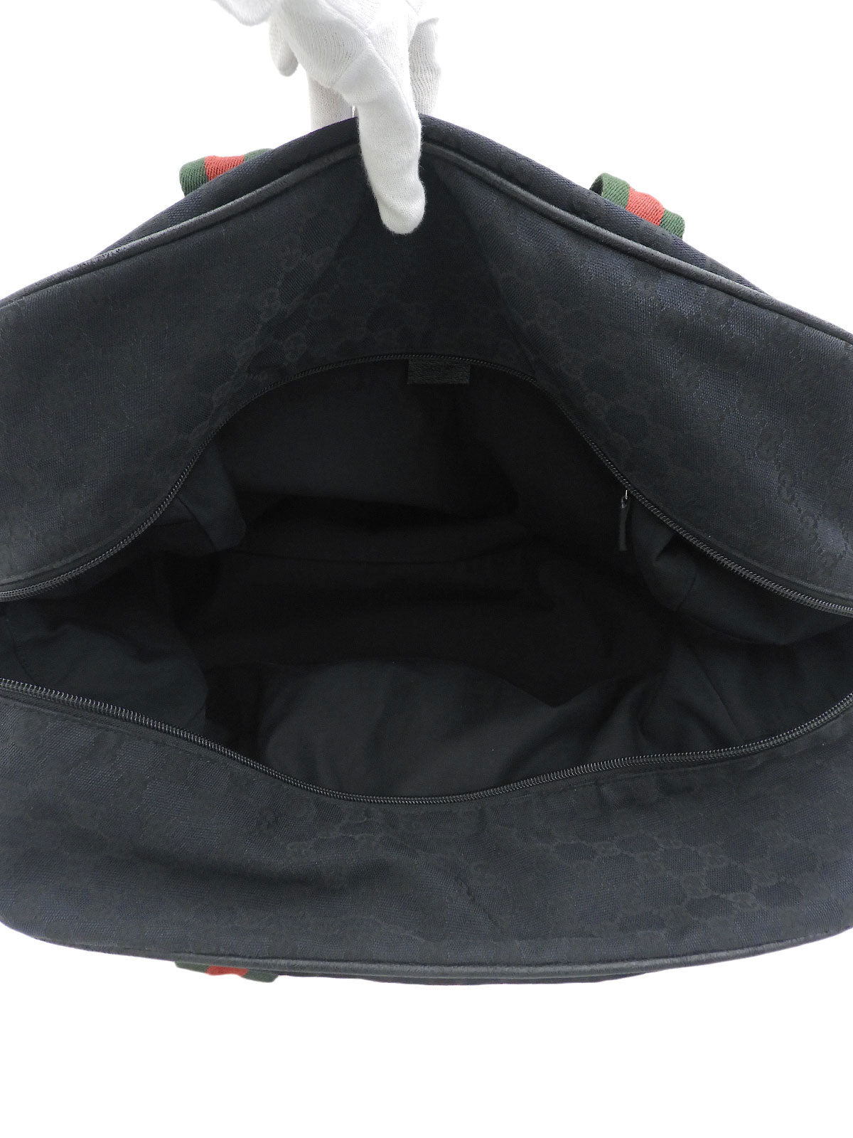 Canvas GG Pattern Tote Bag Navy