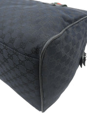 Canvas GG Pattern Tote Bag Navy