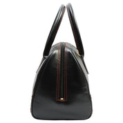 Y-cut 2-way Boston bag Black/Orange