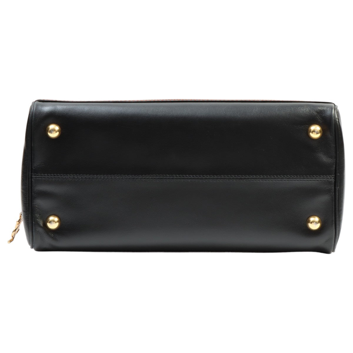 Y-cut 2-way Boston bag Black/Orange