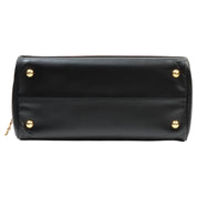 Y-cut 2-way Boston bag Black/Orange