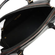 Y-cut 2-way Boston bag Black/Orange
