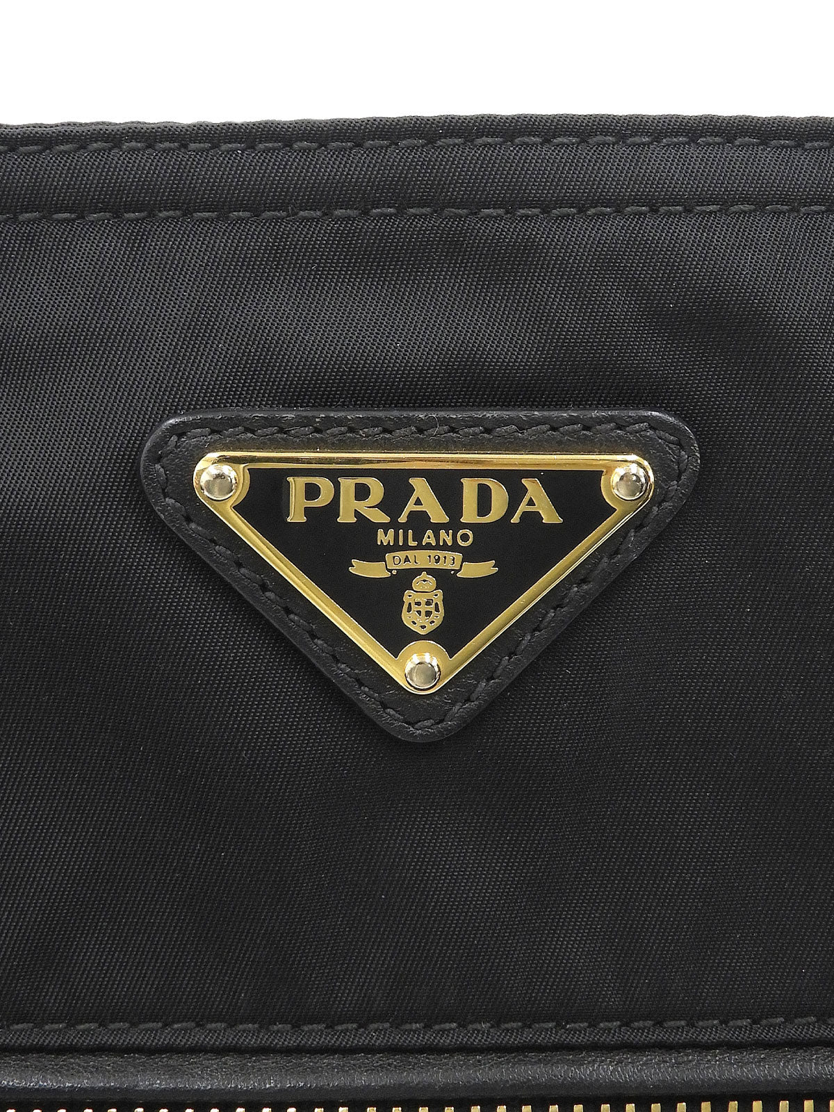 Logo Plate Tote Bag Black