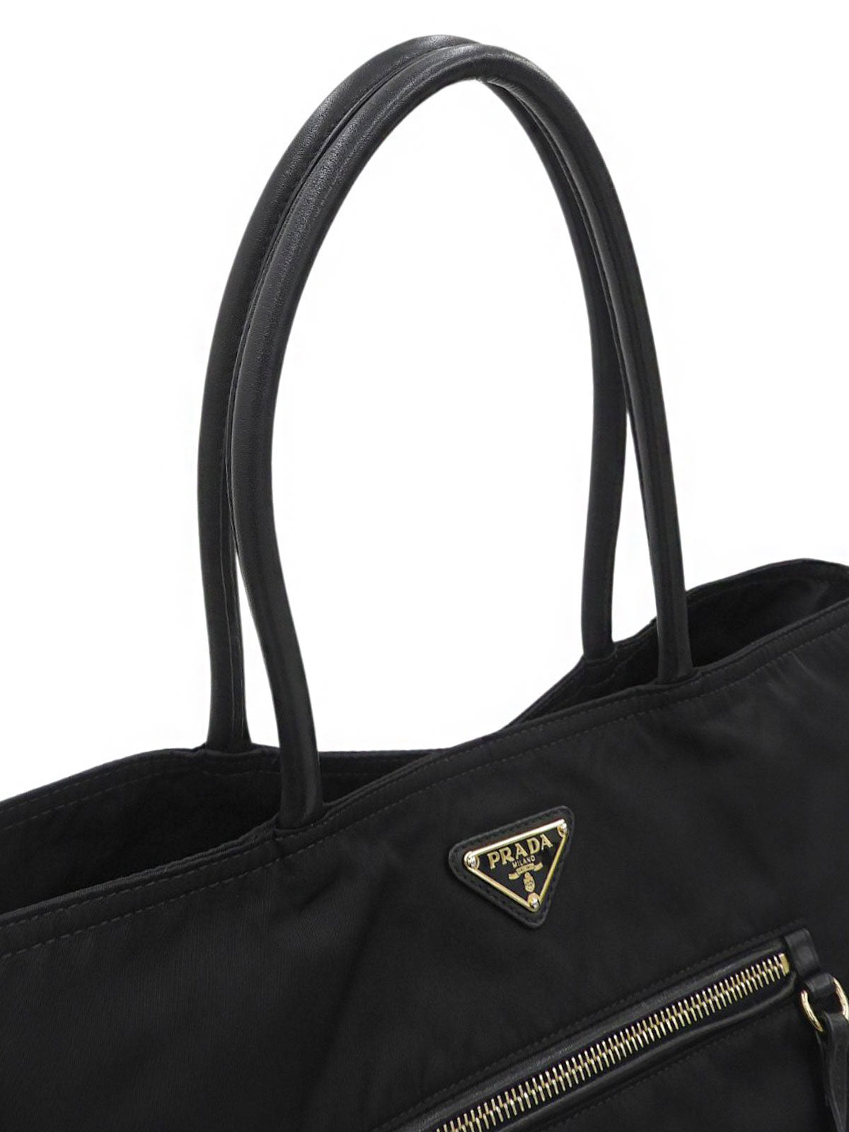 Logo Plate Tote Bag Black