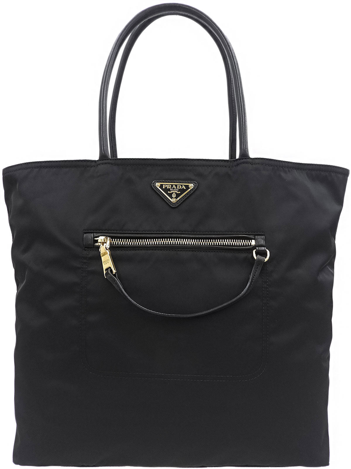 Logo Plate Tote Bag Black