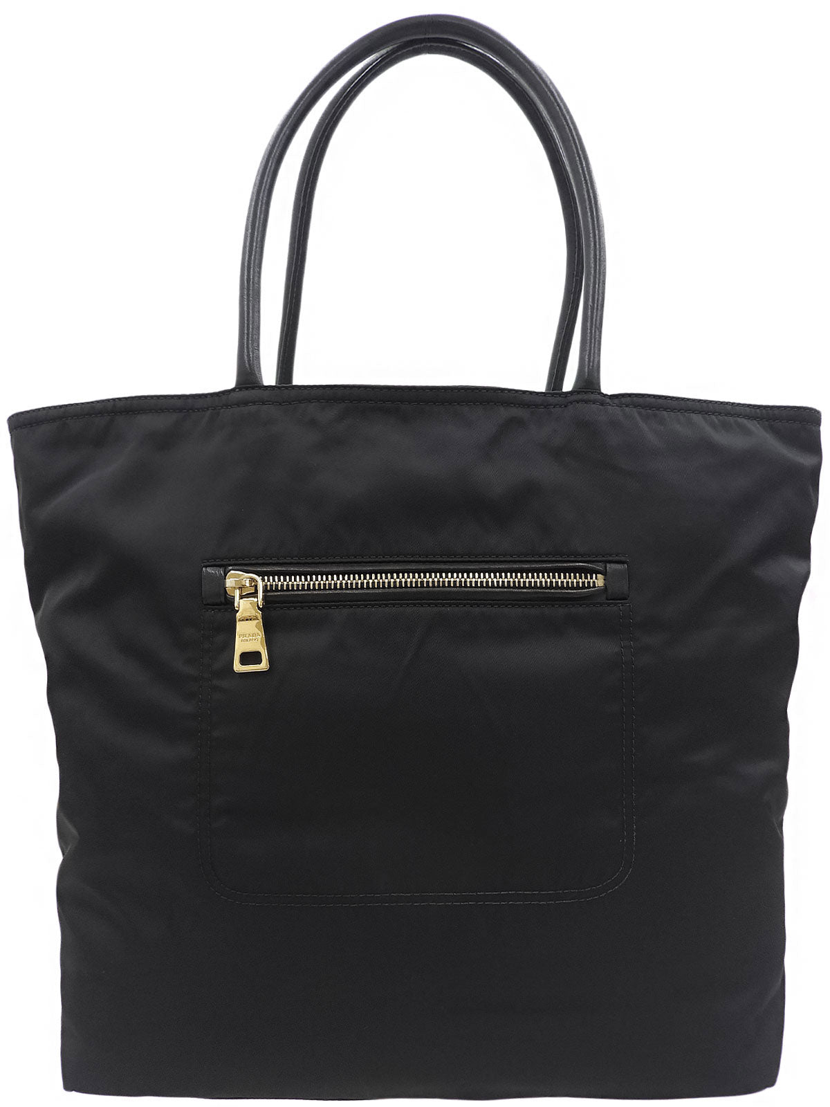 Logo Plate Tote Bag Black
