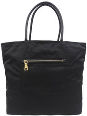 Logo Plate Tote Bag Black