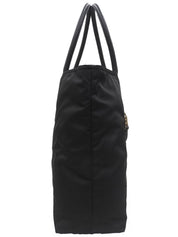 Logo Plate Tote Bag Black