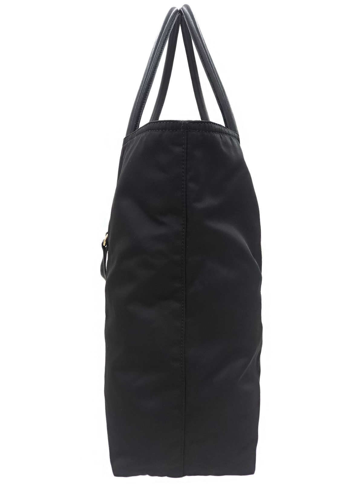 Logo Plate Tote Bag Black
