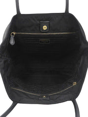 Logo Plate Tote Bag Black