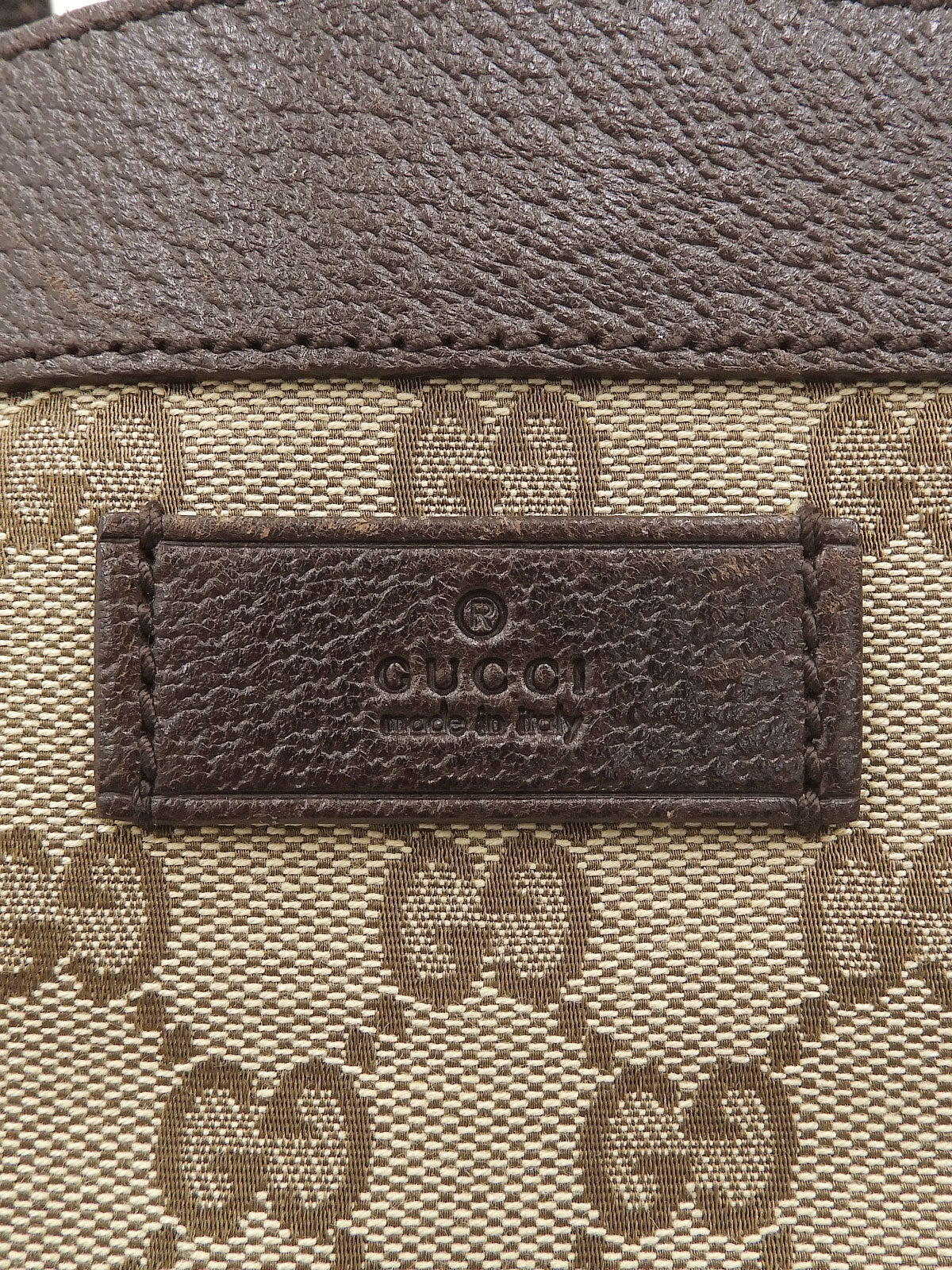 Canvas GG Pattern Tote Bag Beige/Brown