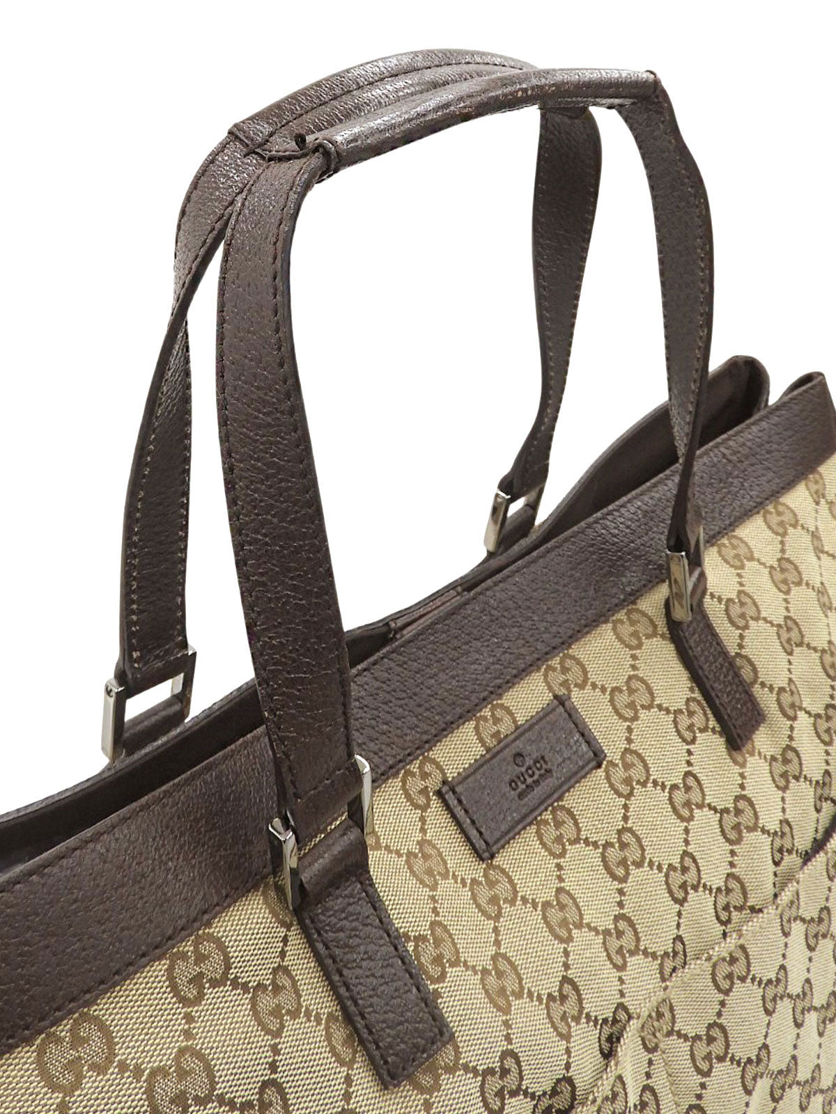 Canvas GG Pattern Tote Bag Beige/Brown