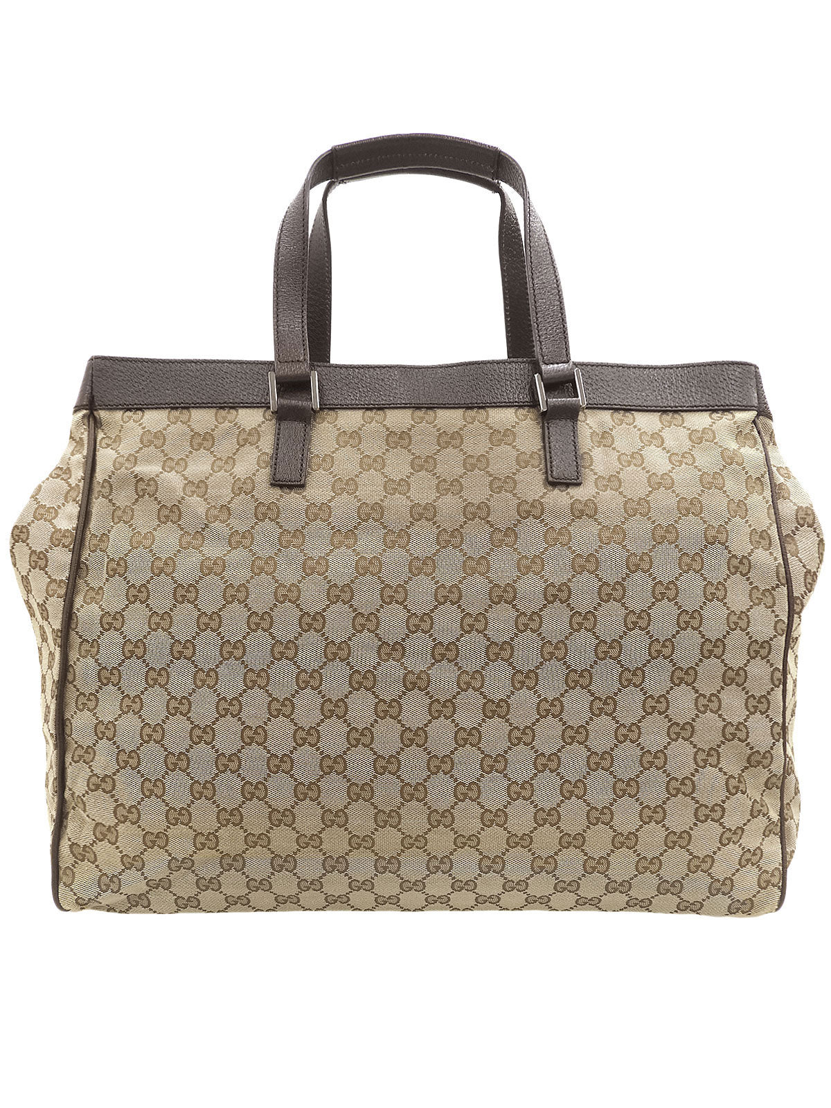 Canvas GG Pattern Tote Bag Beige/Brown