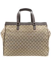 Canvas GG Pattern Tote Bag Beige/Brown
