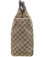 Canvas GG Pattern Tote Bag Beige/Brown