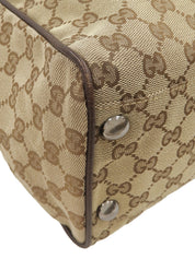Canvas GG Pattern Tote Bag Beige/Brown