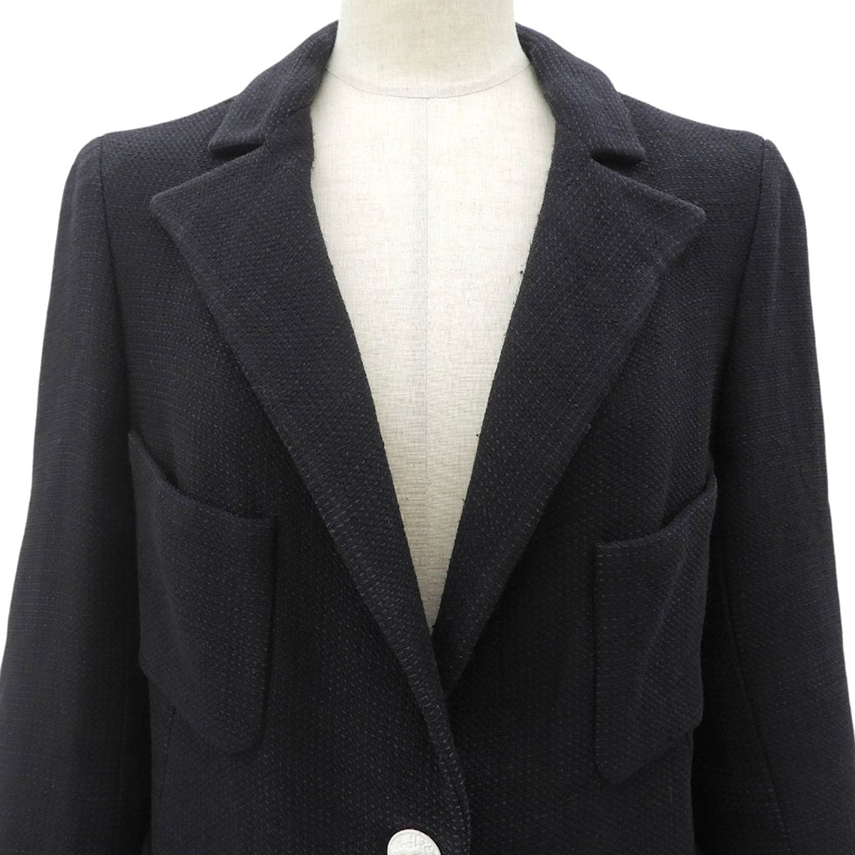2007 Chanel button jacket, size 36, black