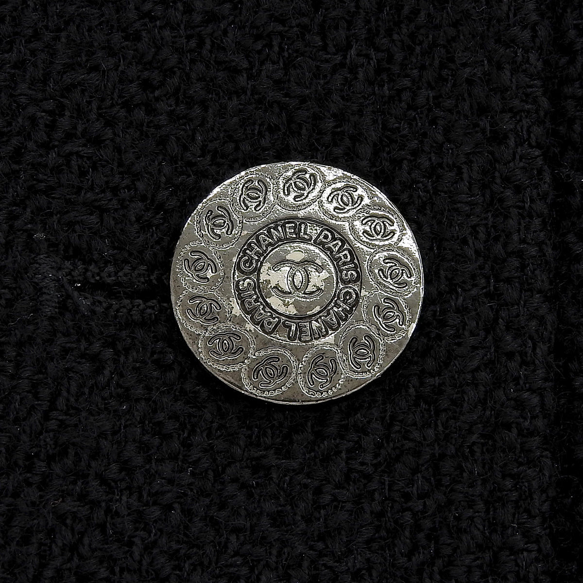 Wool CC Mark Button Jacket Black