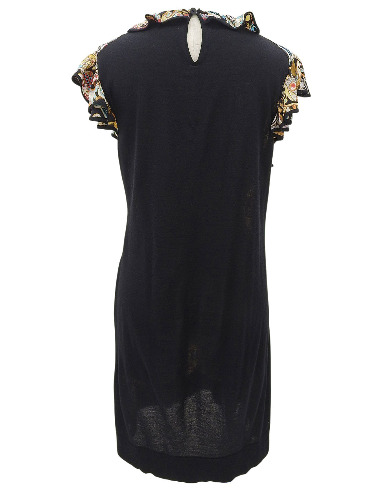 Multi-Print Dress #M Black/Multi