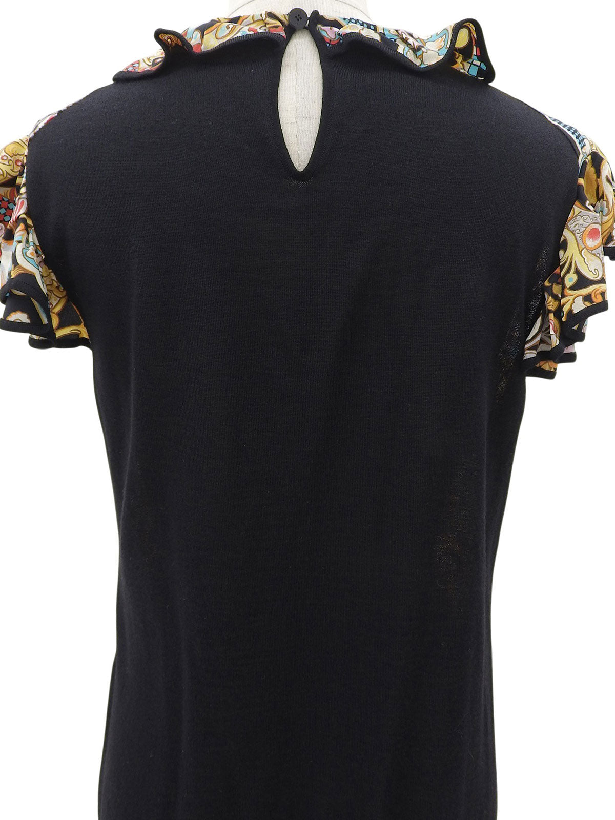 Multi-Print Dress #M Black/Multi
