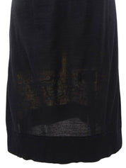 Multi-Print Dress #M Black/Multi