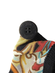 Multi-Print Dress #M Black/Multi