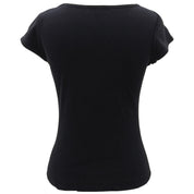 ロゴ刺繍Tシャツ #38 ブラック
