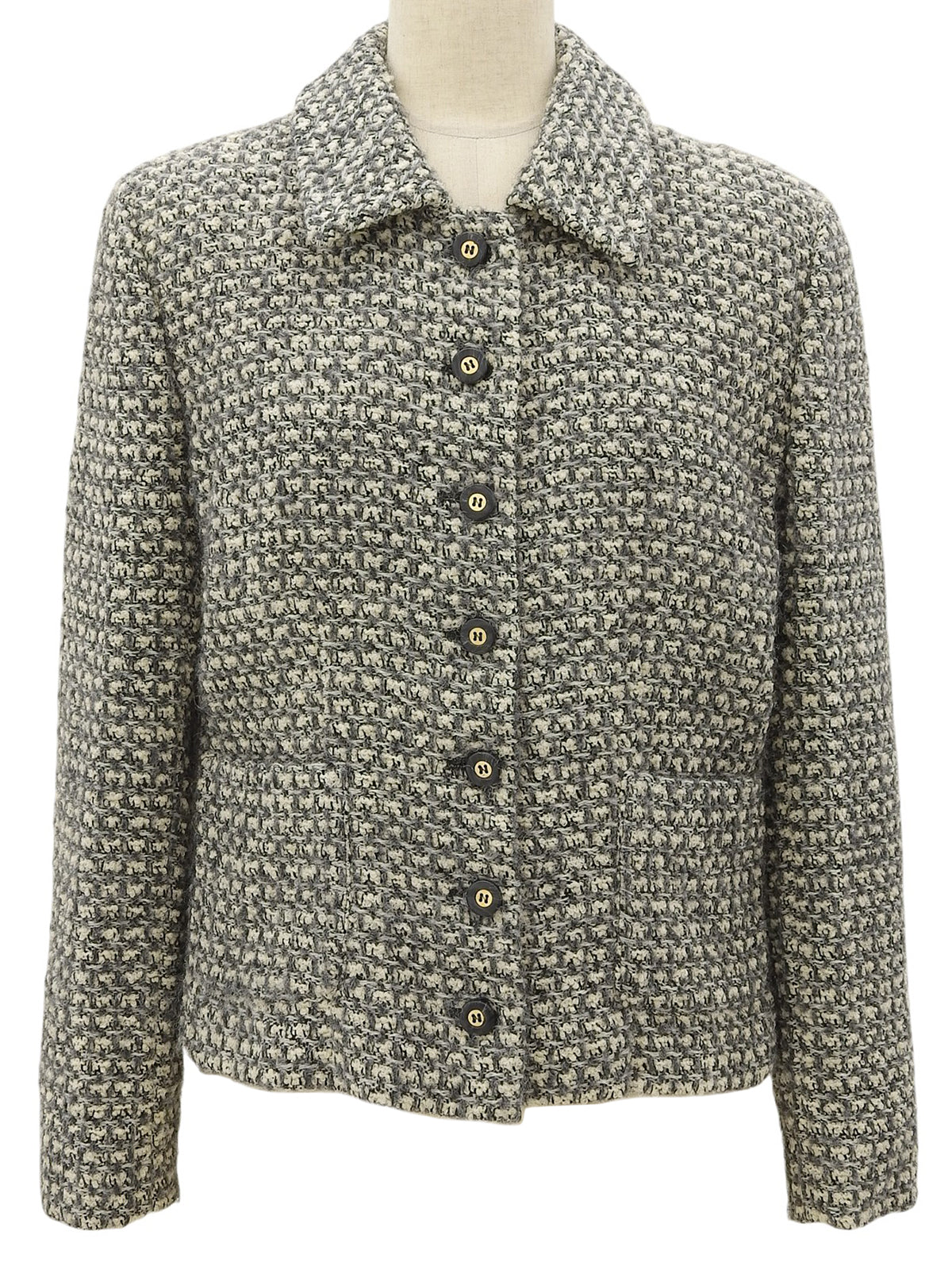 Tweed Jacket #40 White/Gray