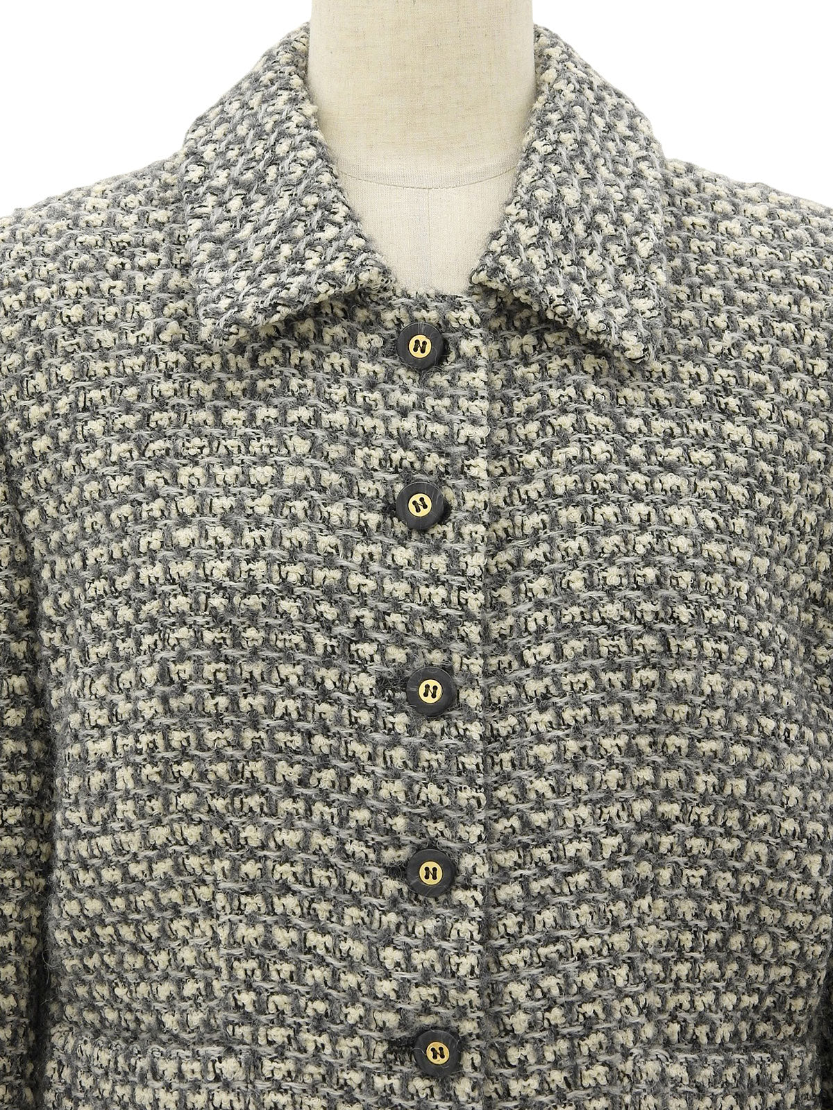 Tweed Jacket #40 White/Gray