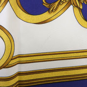 Carré 90 Les Tuileries Scarf Navy/White/Gold