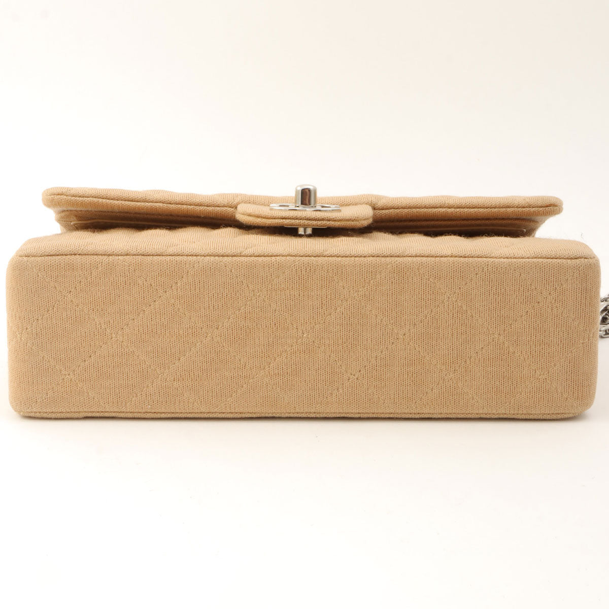 Around 1998 Made Classic Flap Chain Bag 23cm Beige