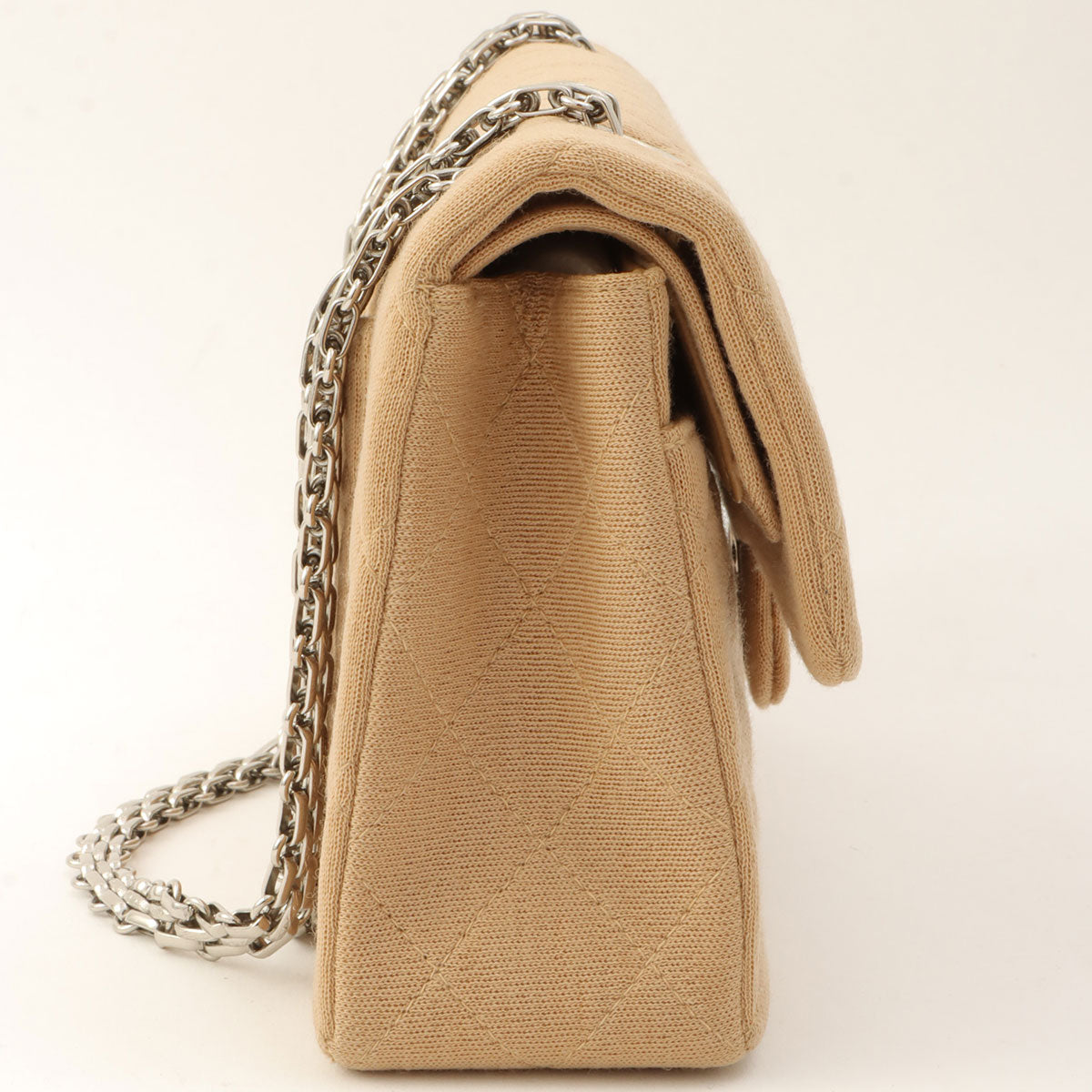 Around 1998 Made Classic Flap Chain Bag 23cm Beige