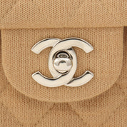 Around 1998 Made Classic Flap Chain Bag 23cm Beige