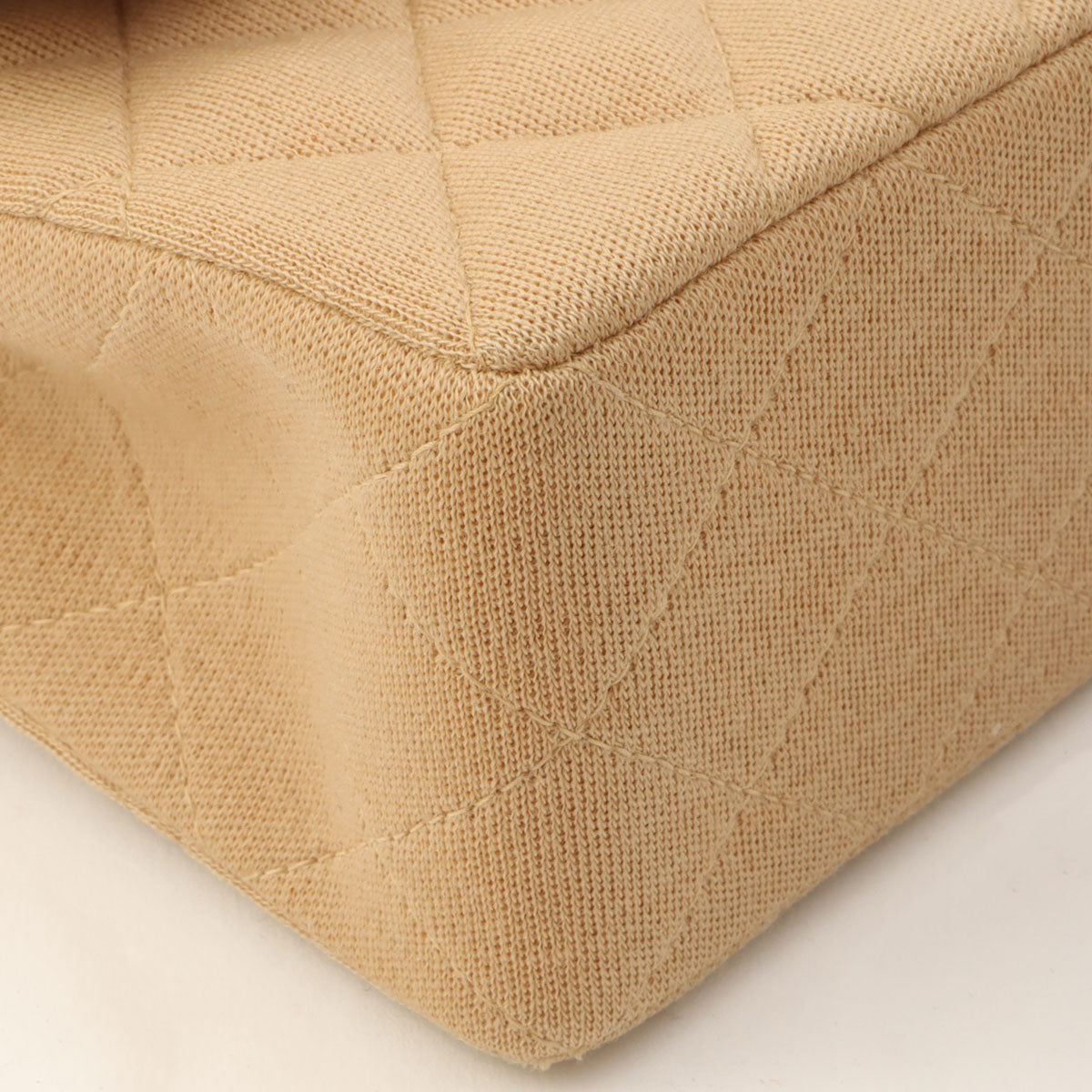 Around 1998 Made Classic Flap Chain Bag 23cm Beige