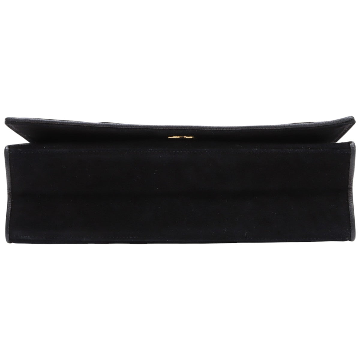 Vintage 1985-1990 Suede Diamond CC Stitch Chain Shoulder Bag Black