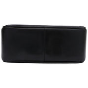 Circa 1992 CC Mark Stitch Tassel Bijoux Chain Shoulder Bag Black