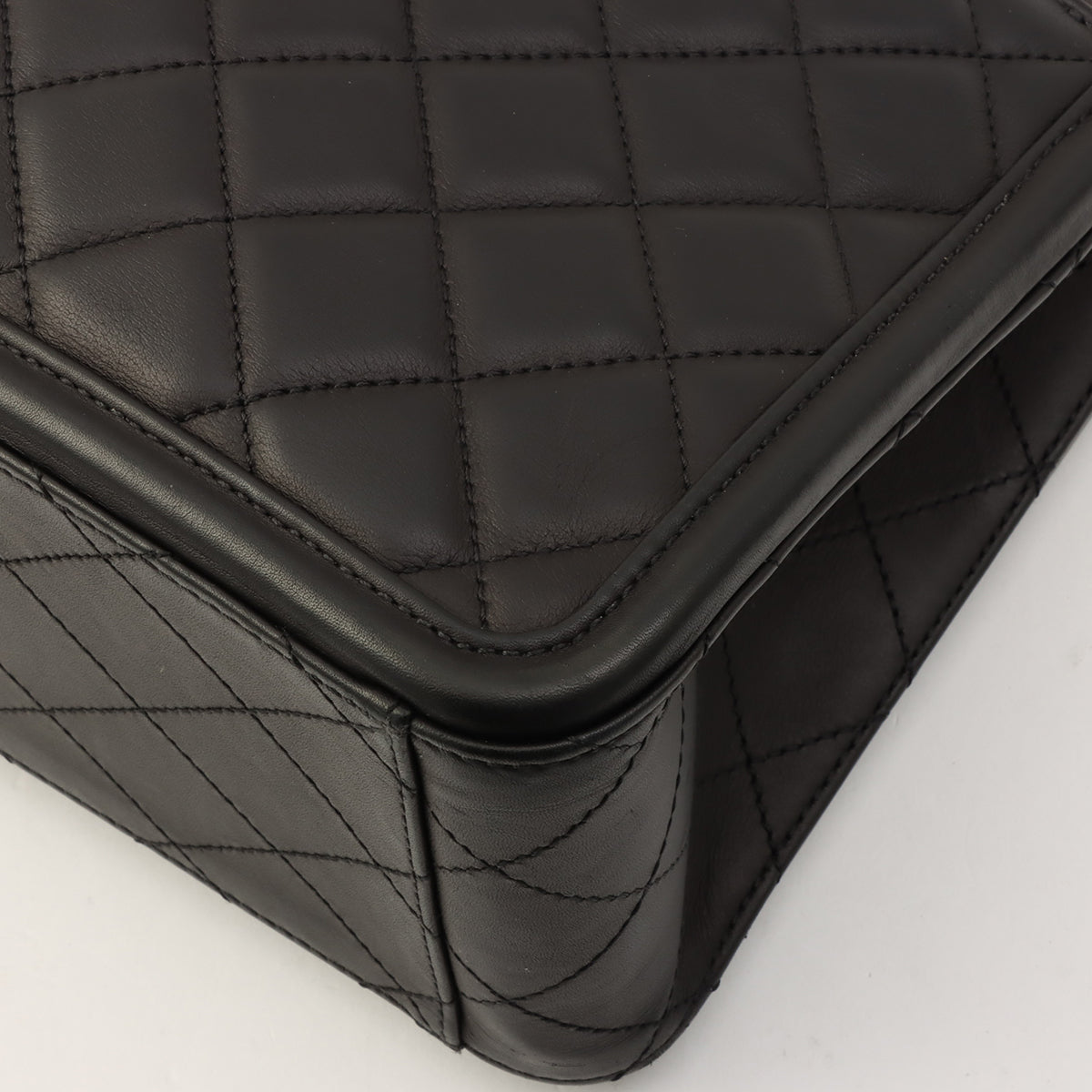 CC Turnlock Chain Shoulder Bag, circa 2015, Black